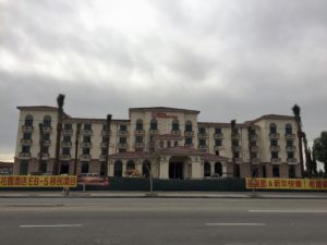 New multi-story hotel exterior nearing completion